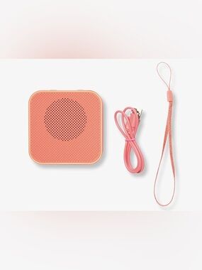 Sonix Portable Pink Bluetooth Speaker with USB Cable